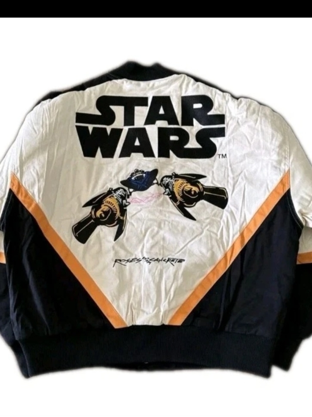 Civil Regime x Star Wars Pod Racing Racer Jacket Mens Large Black Embroidered